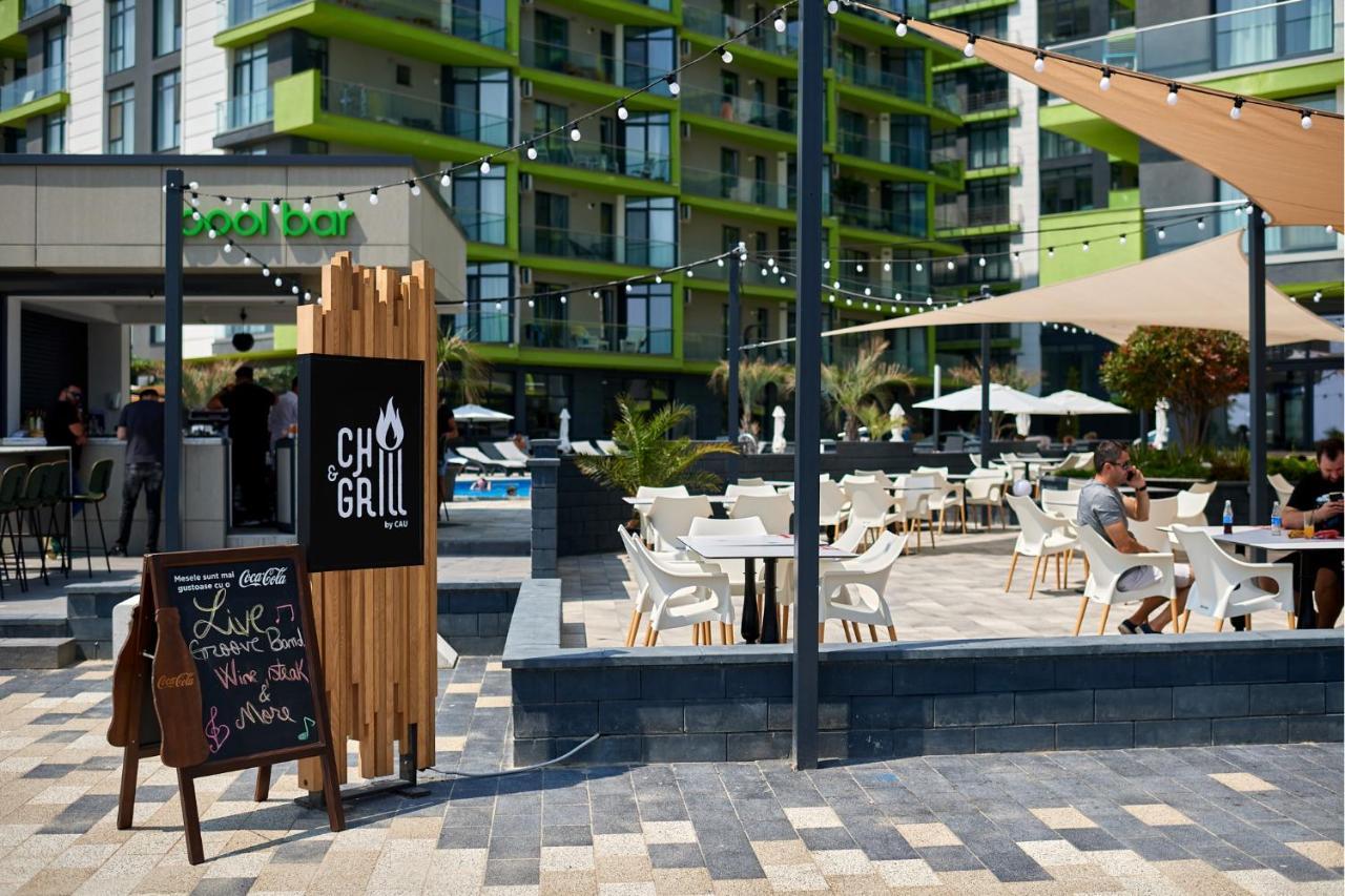 Cristalex Studio Aparthotel Pool & Spa Mamaia Nord Năvodari Kültér fotó